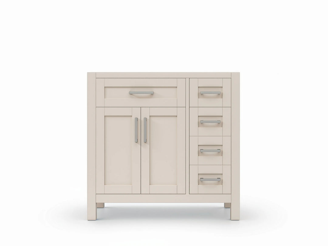 Cambridge 36 in. W x 22 in. D Left Offset Sink Bathroom Vanity | 
              
                Fine Grain Linen Beige
                
                  
             - CAM-CAB-FNG-35L - photo №34