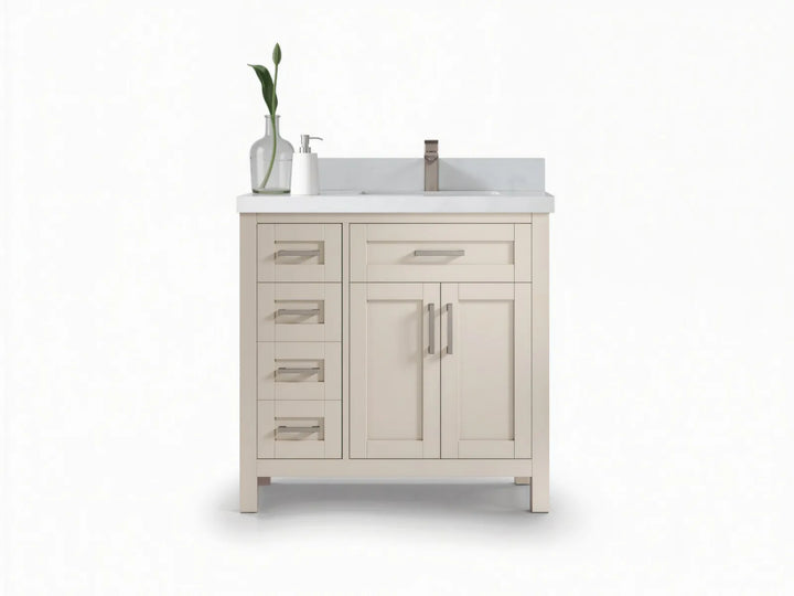 Cambridge 36 in. W x 22 in. D Right Offset Sink Bathroom Vanity - photo 1