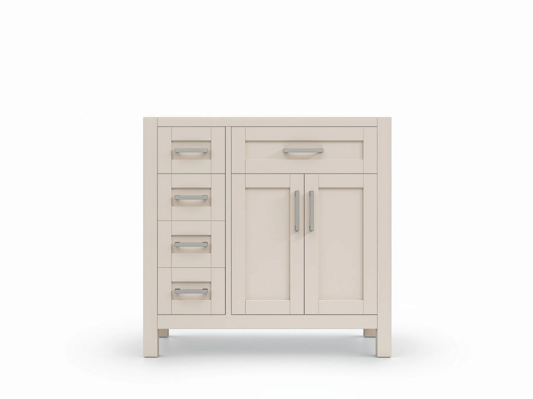 Cambridge 36 in. W x 22 in. D Right Offset Sink Bathroom Vanity | 
              
                Fine Grain Linen Beige
                
                  
             - CAM-CAB-FNG-35R - photo №28