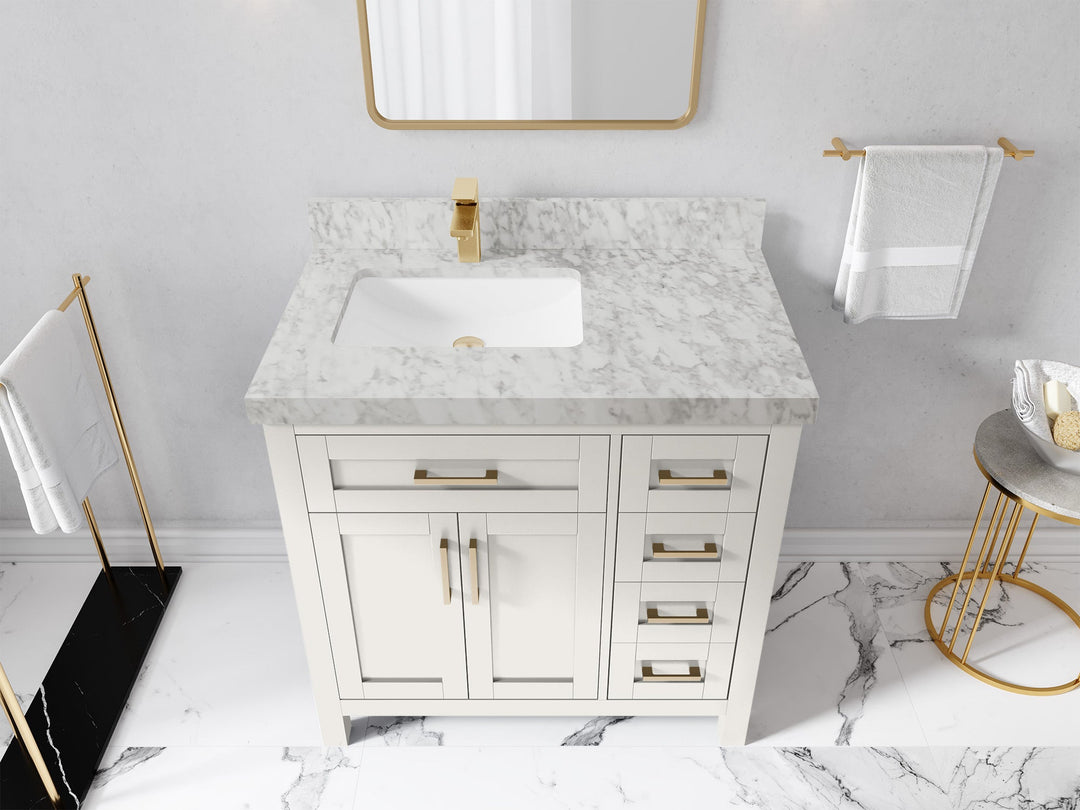 Cambridge 36 in. W x 22 in. D Left Offset Sink Bathroom Vanity