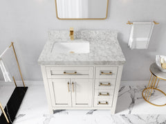 Cambridge 36 in. W x 22 in. D Left Offset Sink Bathroom Vanity - photo 24
