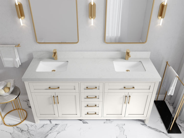 Cambridge 72 in. W x 22 in. D Double Sink Bathroom Vanity - photo 26