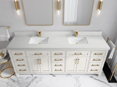 Cambridge 84 in. W x 22 in. D Double Sink Bathroom Vanity - photo 23