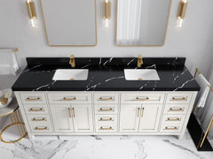 Cambridge 84 in. W x 22 in. D Double Sink Bathroom Vanity - photo 13