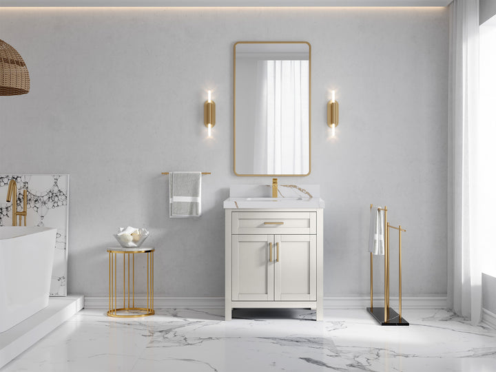 Cambridge 30 in. W x 22 in. D Single Sink Bathroom Vanity (Alabaster) - photo 4