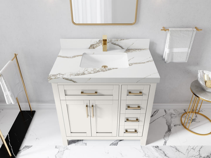 Cambridge 36 in. W x 22 in. D Single Center Sink Bathroom Vanity - photo 28