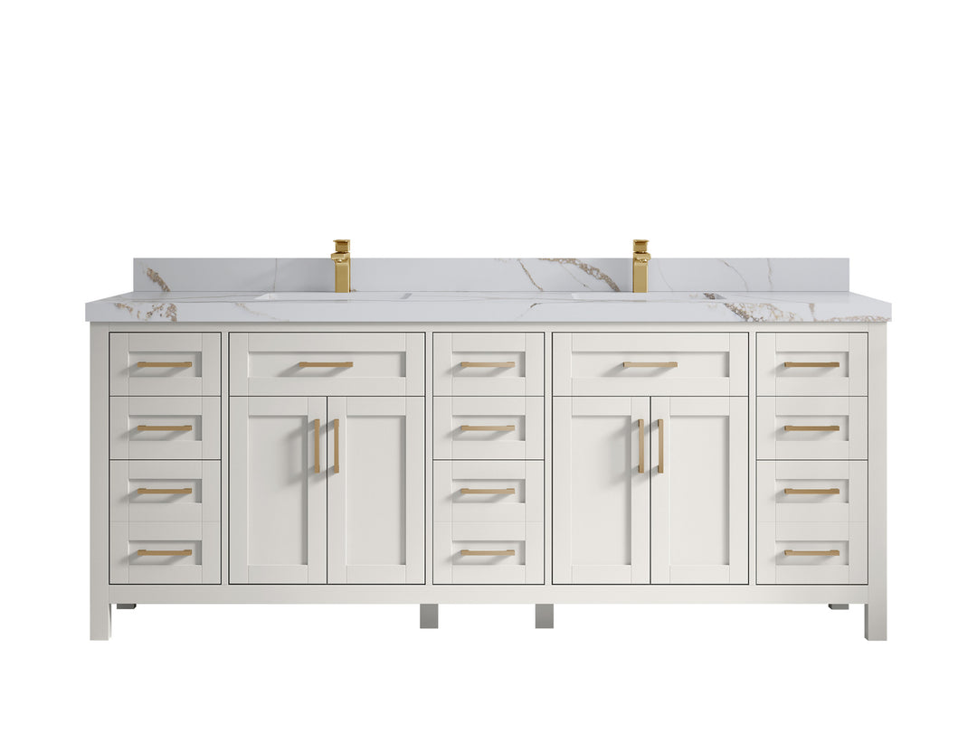 Cambridge 84 in. W x 22 in. D Double Sink Bathroom Vanity