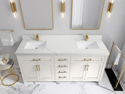 Cambridge 72 in. W x 22 in. D Double Sink Bathroom Vanity