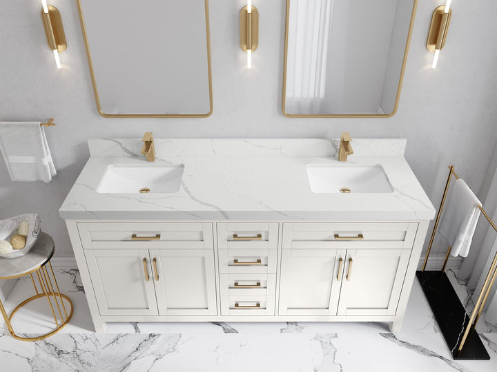 Cambridge 72 in. W x 22 in. D Double Sink Bathroom Vanity - photo 12
