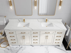 Cambridge 84 in. W x 22 in. D Double Sink Bathroom Vanity - photo 9