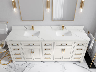 Cambridge 84 in. W x 22 in. D Double Sink Bathroom Vanity
