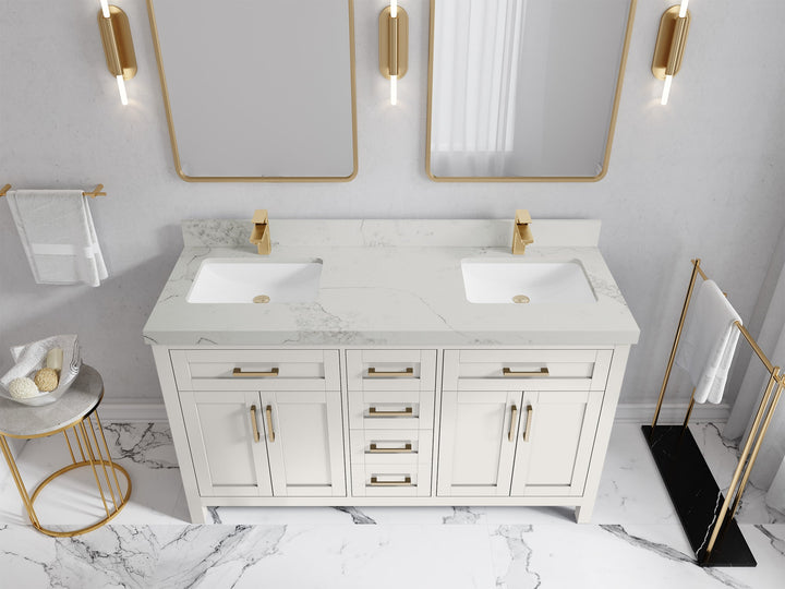 Cambridge 60 in. W x 22 in. D Double Sink Bathroom Vanity - photo 12