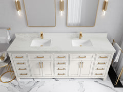 Cambridge 84 in. W x 22 in. D Double Sink Bathroom Vanity - photo 11