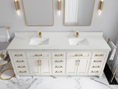 Cambridge 84 in. W x 22 in. D Double Sink Bathroom Vanity
