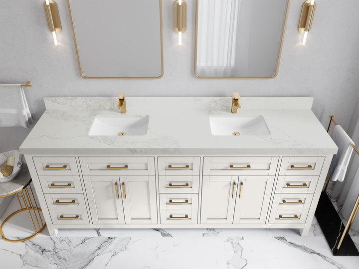 Cambridge 84 in. W x 22 in. D Double Sink Bathroom Vanity - photo 16