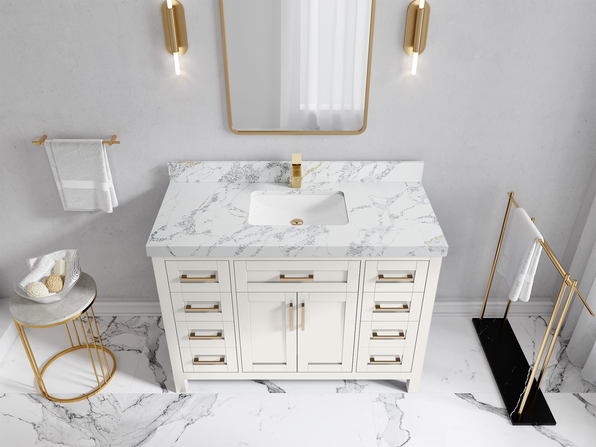 Cambridge 48 in. W x 22 in. D Single Sink Bathroom Vanity