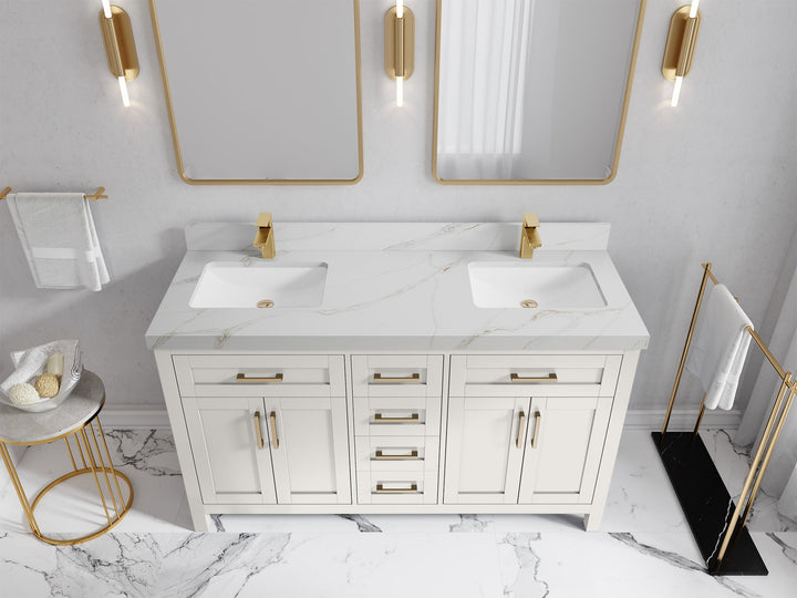 Cambridge 60 in. W x 22 in. D Double Sink Bathroom Vanity - photo 16