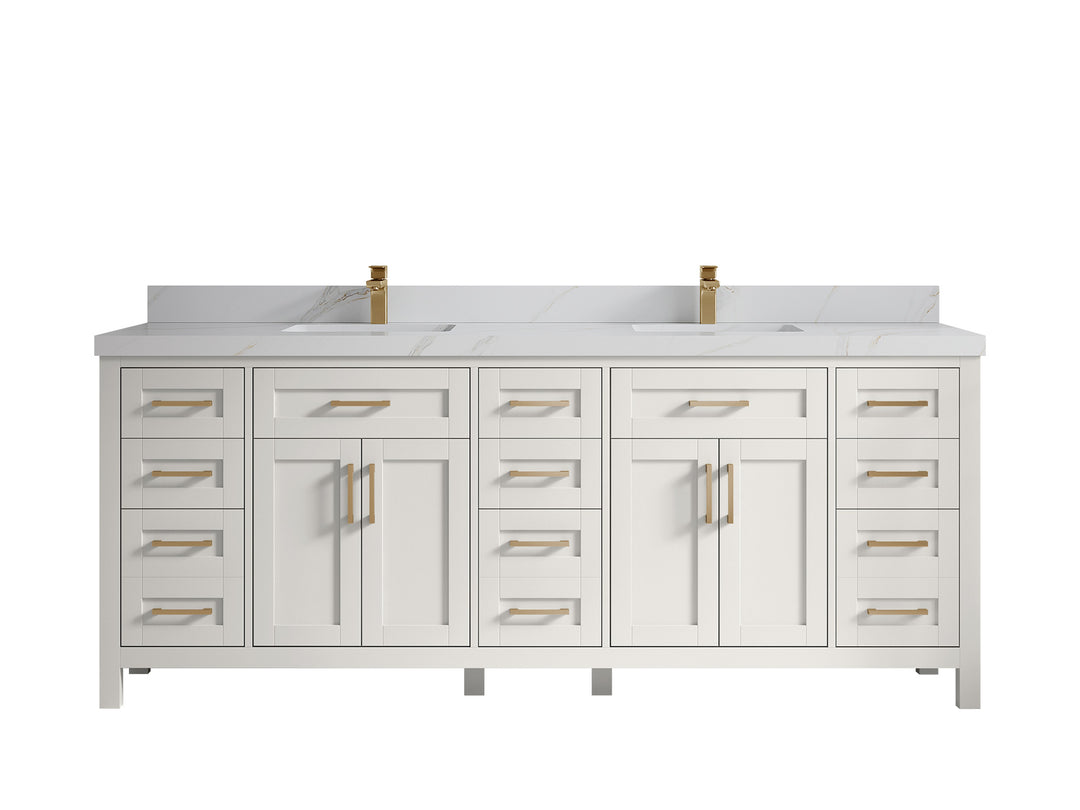 Cambridge 84 in. W x 22 in. D Double Sink Bathroom Vanity