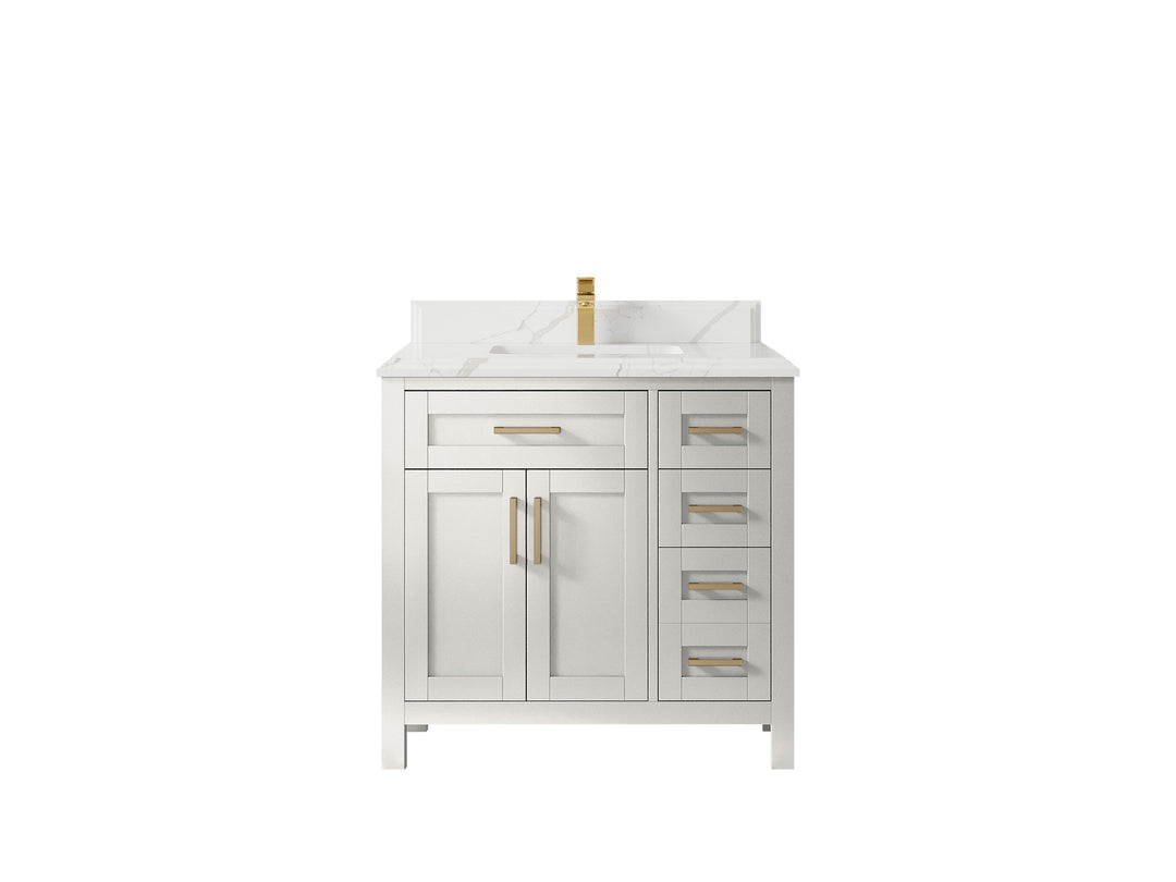 Cambridge 36 in. W x 22 in. D Single Center Sink Bathroom Vanity