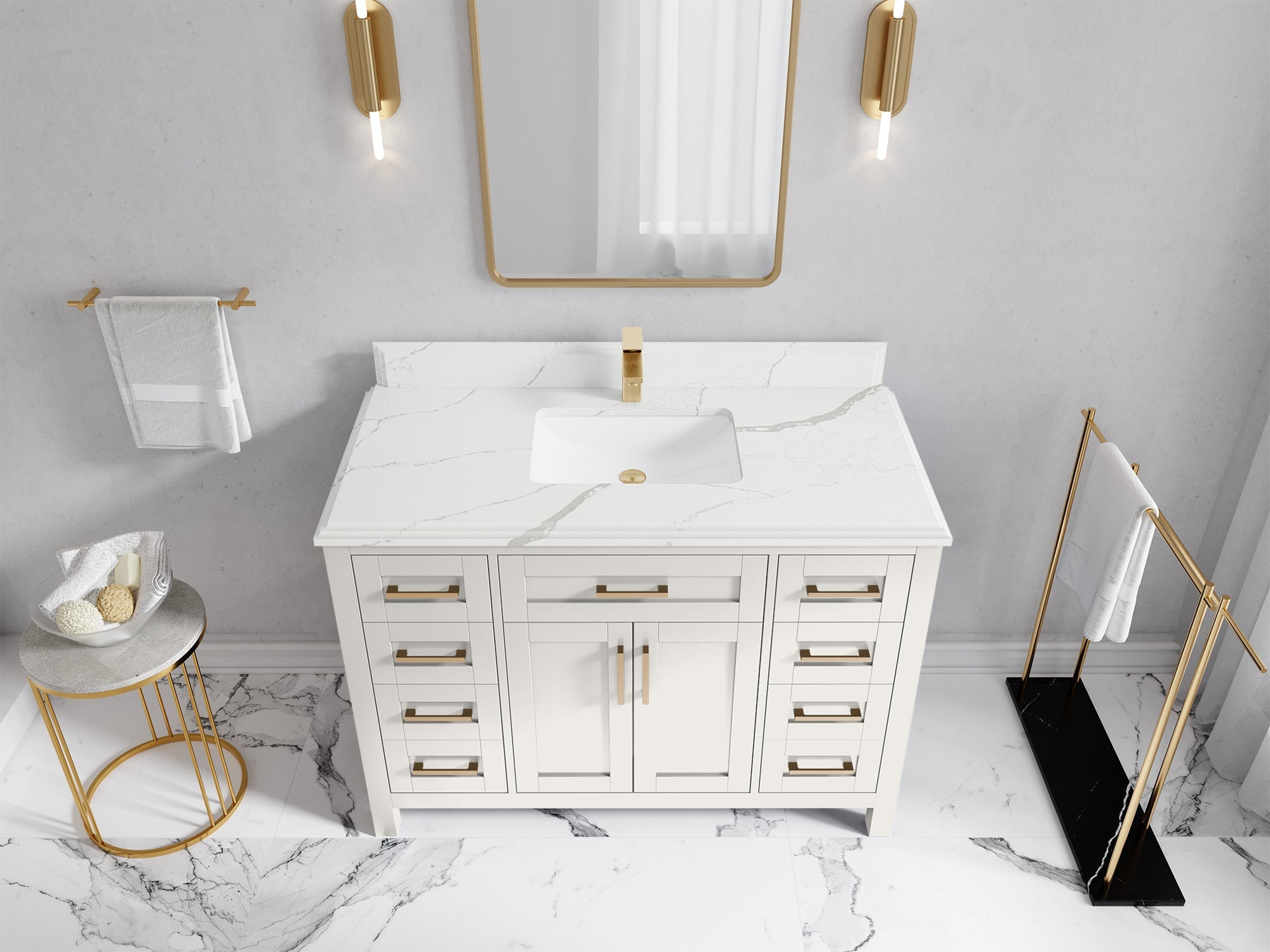 Cambridge 48 in. W x 22 in. D Single Sink Bathroom Vanity