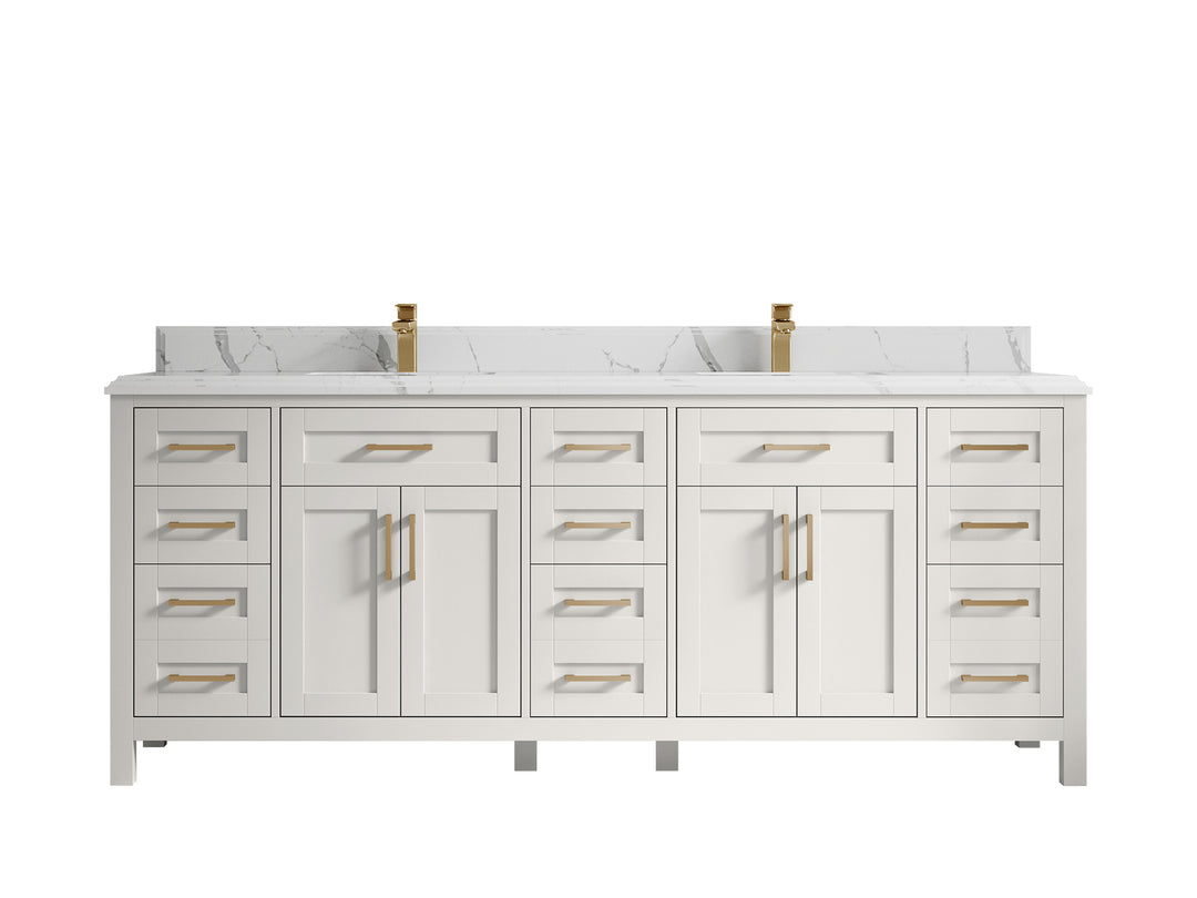 Cambridge 84 in. W x 22 in. D Double Sink Bathroom Vanity