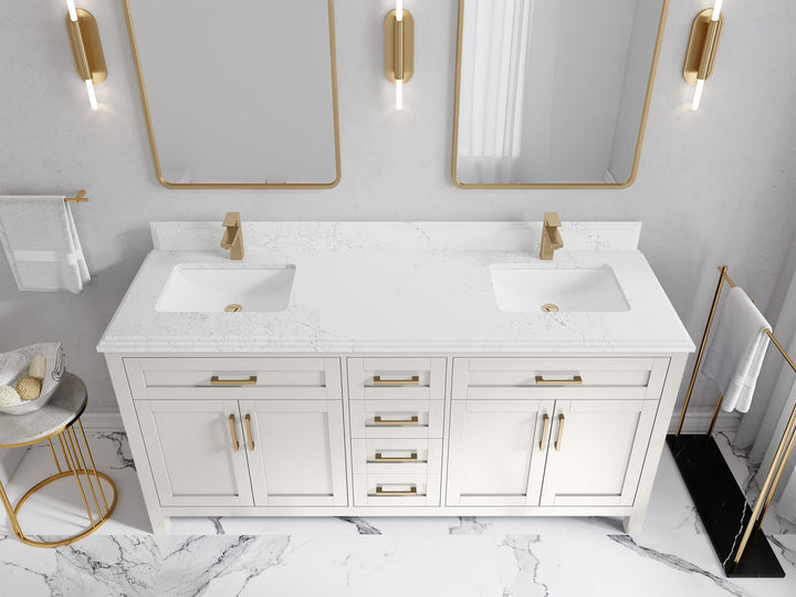 Cambridge 72 in. W x 22 in. D Double Sink Bathroom Vanity - photo 46