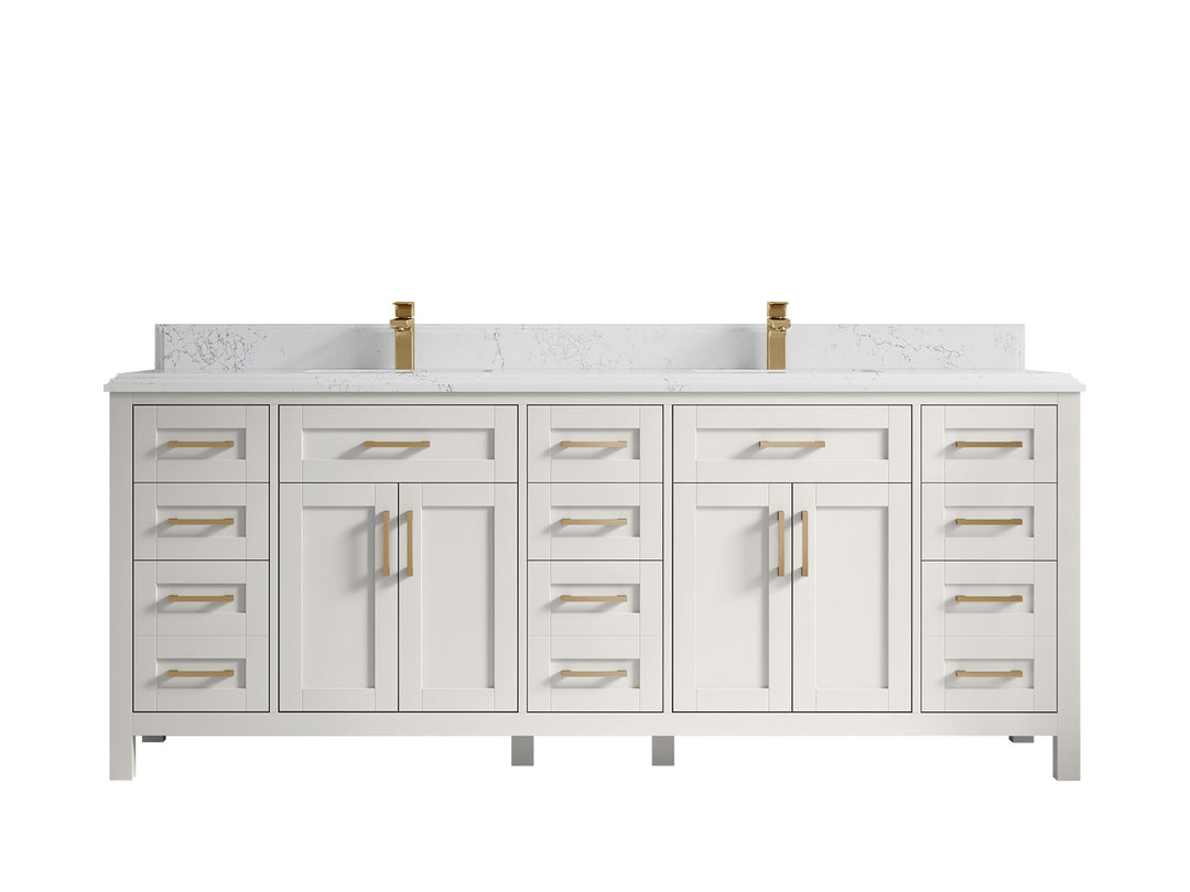Cambridge 84 in. W x 22 in. D Double Sink Bathroom Vanity