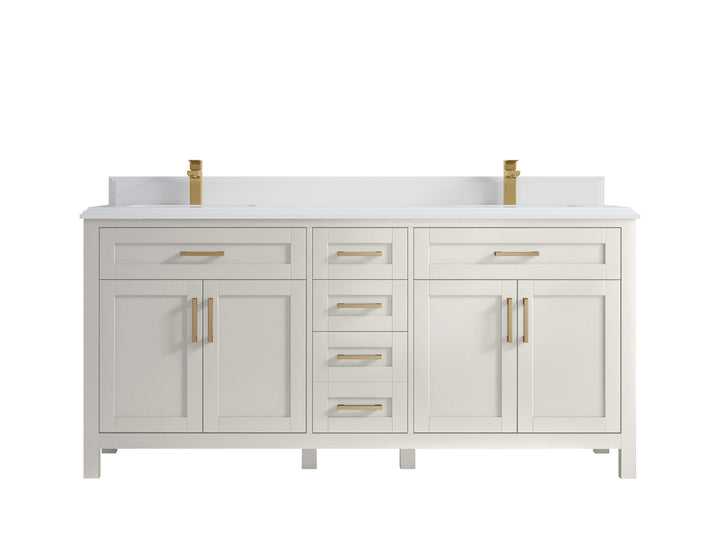Cambridge 72 in. W x 22 in. D Double Sink Bathroom Vanity - photo 49