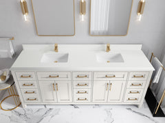 Cambridge 84 in. W x 22 in. D Double Sink Bathroom Vanity - photo 41