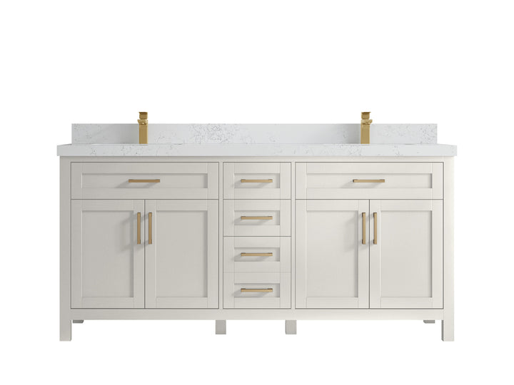 Cambridge 72 in. W x 22 in. D Double Sink Bathroom Vanity - photo 29