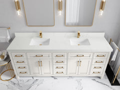 Cambridge 84 in. W x 22 in. D Double Sink Bathroom Vanity - photo 27
