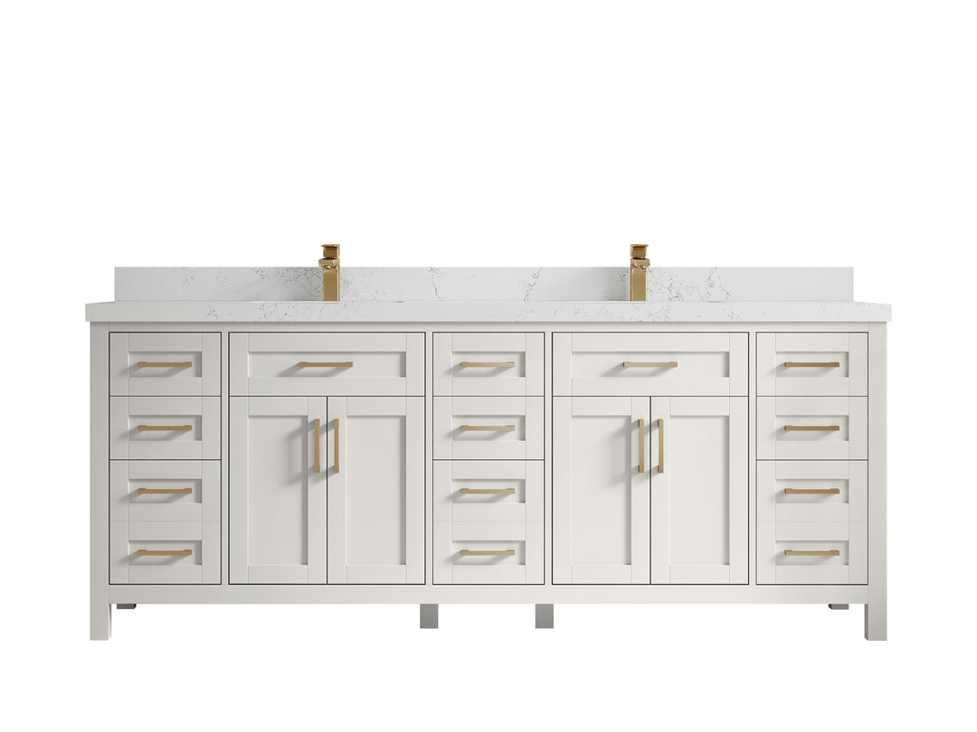 Cambridge 84 in. W x 22 in. D Double Sink Bathroom Vanity