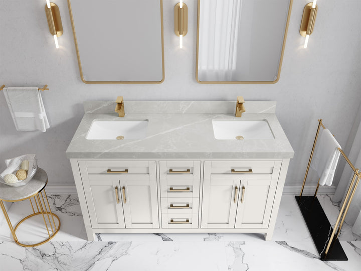 Cambridge 60 in. W x 22 in. D Double Sink Bathroom Vanity - photo 21