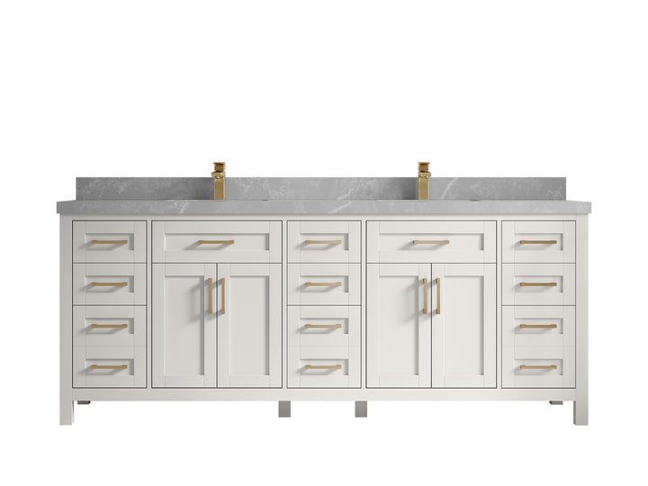 Cambridge 84 in. W x 22 in. D Double Sink Bathroom Vanity - photo 13