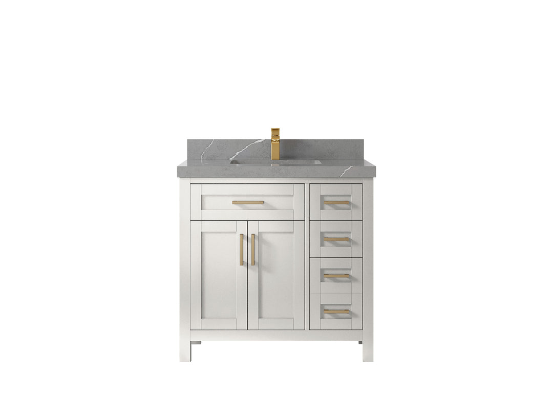 Cambridge 36 in. W x 22 in. D Single Center Sink Bathroom Vanity