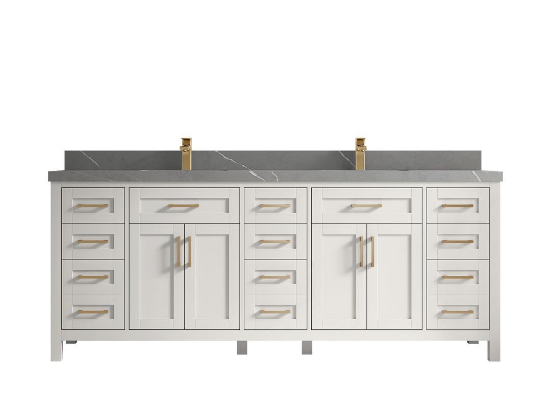 Cambridge 84 in. W x 22 in. D Double Sink Bathroom Vanity