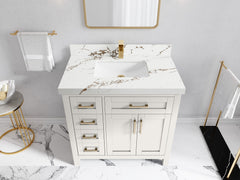 Cambridge 36 in. W x 22 in. D Single Center Sink Bathroom vanity - photo 31
