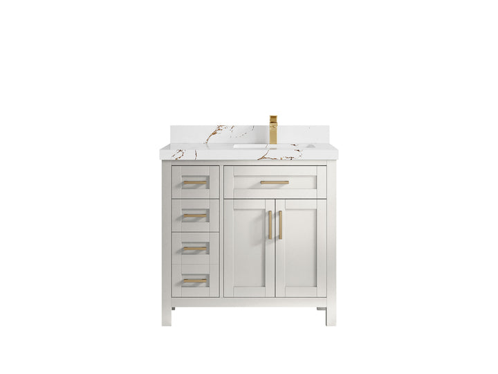 Cambridge 36 in. W x 22 in. D Right Offset Sink Bathroom Vanity - photo 45
