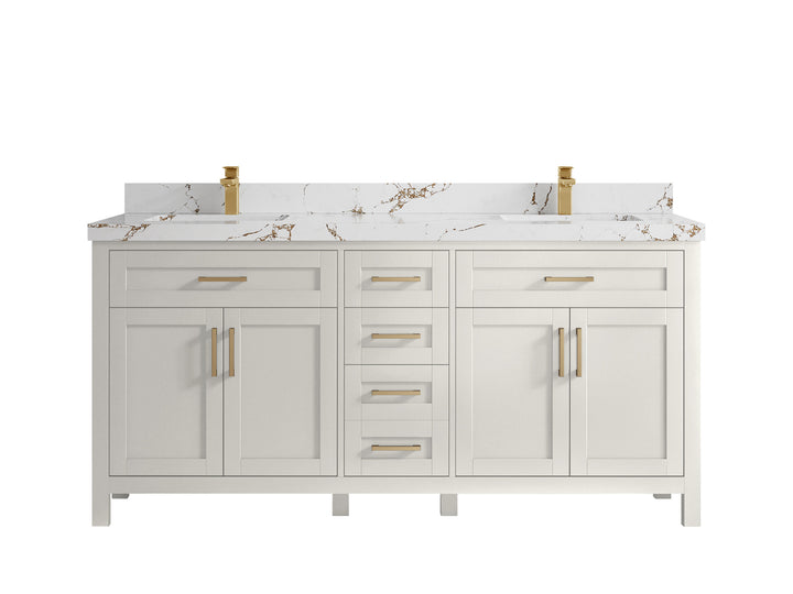 Cambridge 72 in. W x 22 in. D Double Sink Bathroom Vanity - photo 37