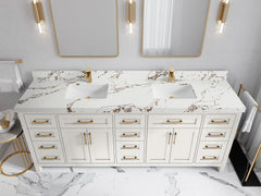 Cambridge 84 in. W x 22 in. D Double Sink Bathroom Vanity - photo 29