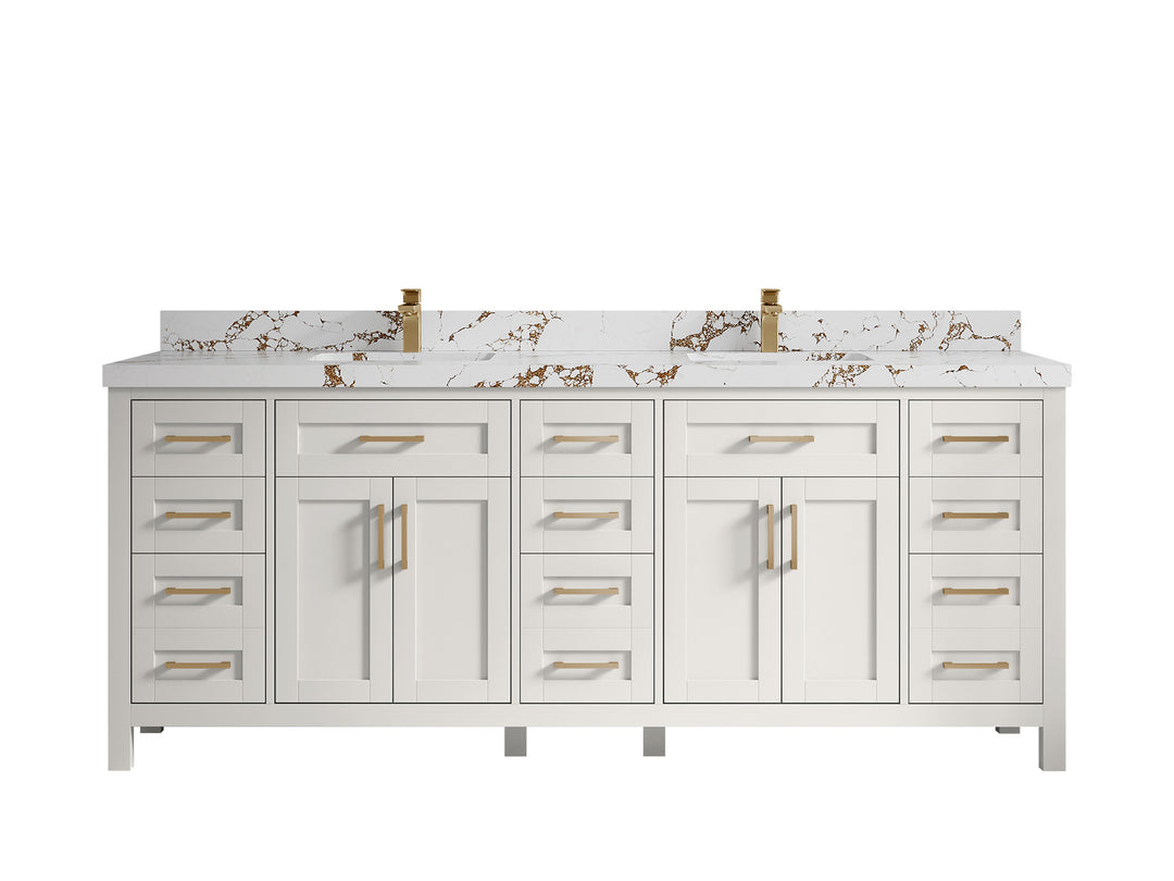 Cambridge 84 in. W x 22 in. D Double Sink Bathroom Vanity