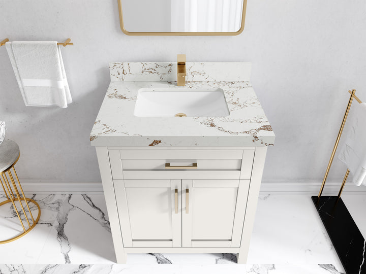Cambridge 30 in. W x 22 in. D Single Sink Bathroom Vanity (Alabaster) - photo 26