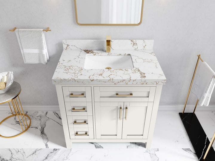 Cambridge 36 in. W x 22 in. D Single Center Sink Bathroom vanity - photo 38
