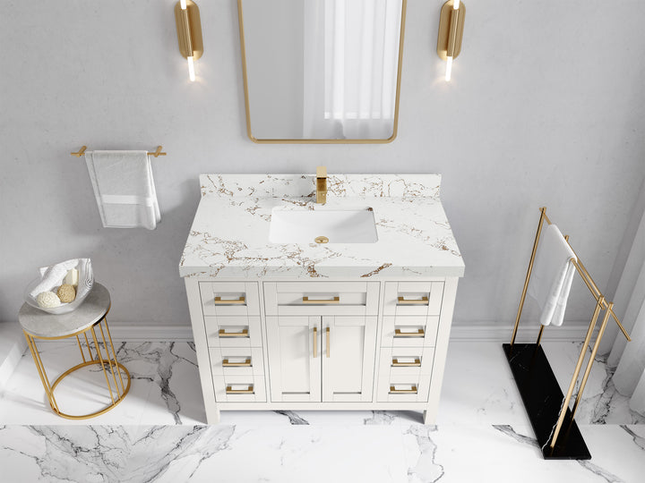 Cambridge 42 in. W x 22 in. D Single Sink Bathroom Vanity - photo 46