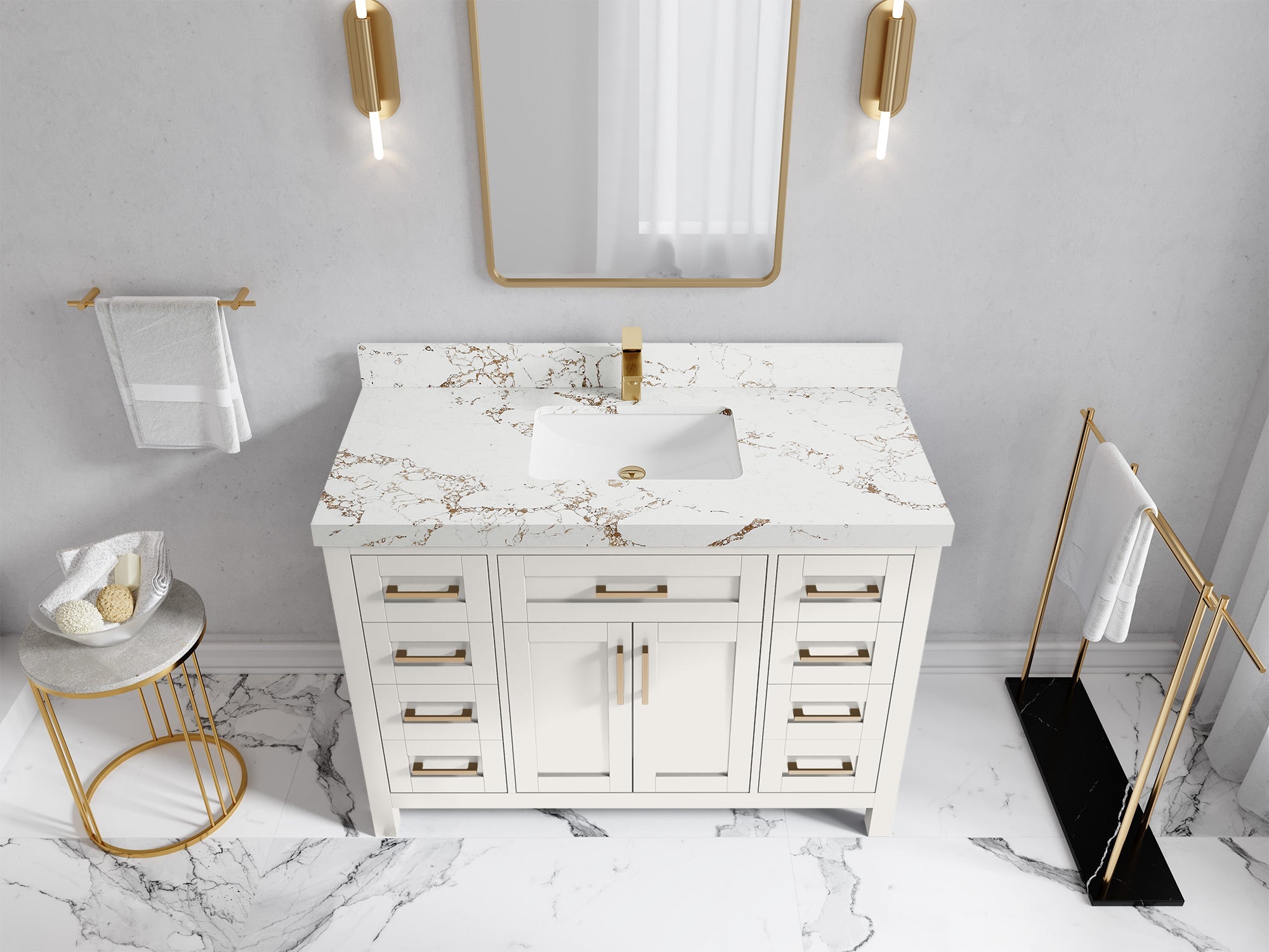Cambridge 48 in. W x 22 in. D Single Sink Bathroom Vanity