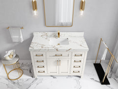 Cambridge 48 in. W x 22 in. D Single Sink Bathroom Vanity - photo 38