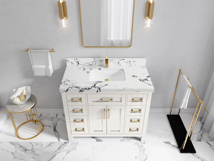 Cambridge 42 in. W x 22 in. D Single Sink Bathroom Vanity - photo 48