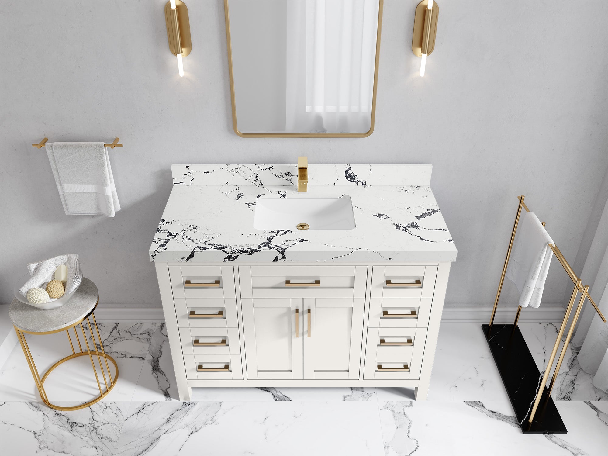 Cambridge 48 in. W x 22 in. D Single Sink Bathroom Vanity