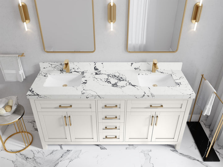 Cambridge 72 in. W x 22 in. D Double Sink Bathroom Vanity - photo 40