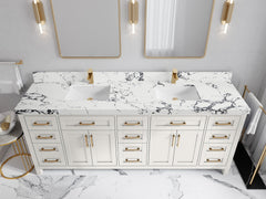 Cambridge 84 in. W x 22 in. D Double Sink Bathroom Vanity - photo 31